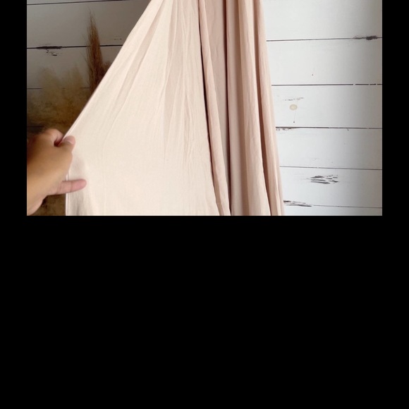 NWT Reformation Peppermint Maxi Dress Champagne Size Large - Picture 9 of 10